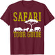 Safari Tour Guide Africa T-Shirt - T-Shirt | Maroon