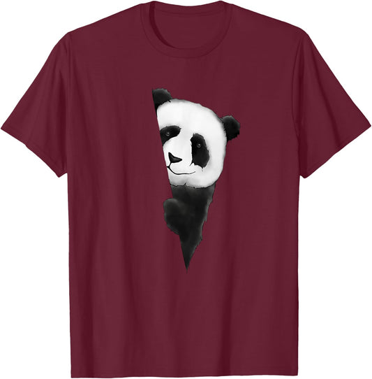 I love Pandas | Stylish Cute Panda Love Panda Bear T-Shirt - T-Shirt | Maroon