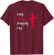 Jesus Washed Away My Sins T-Shirt - T-Shirt | Maroon