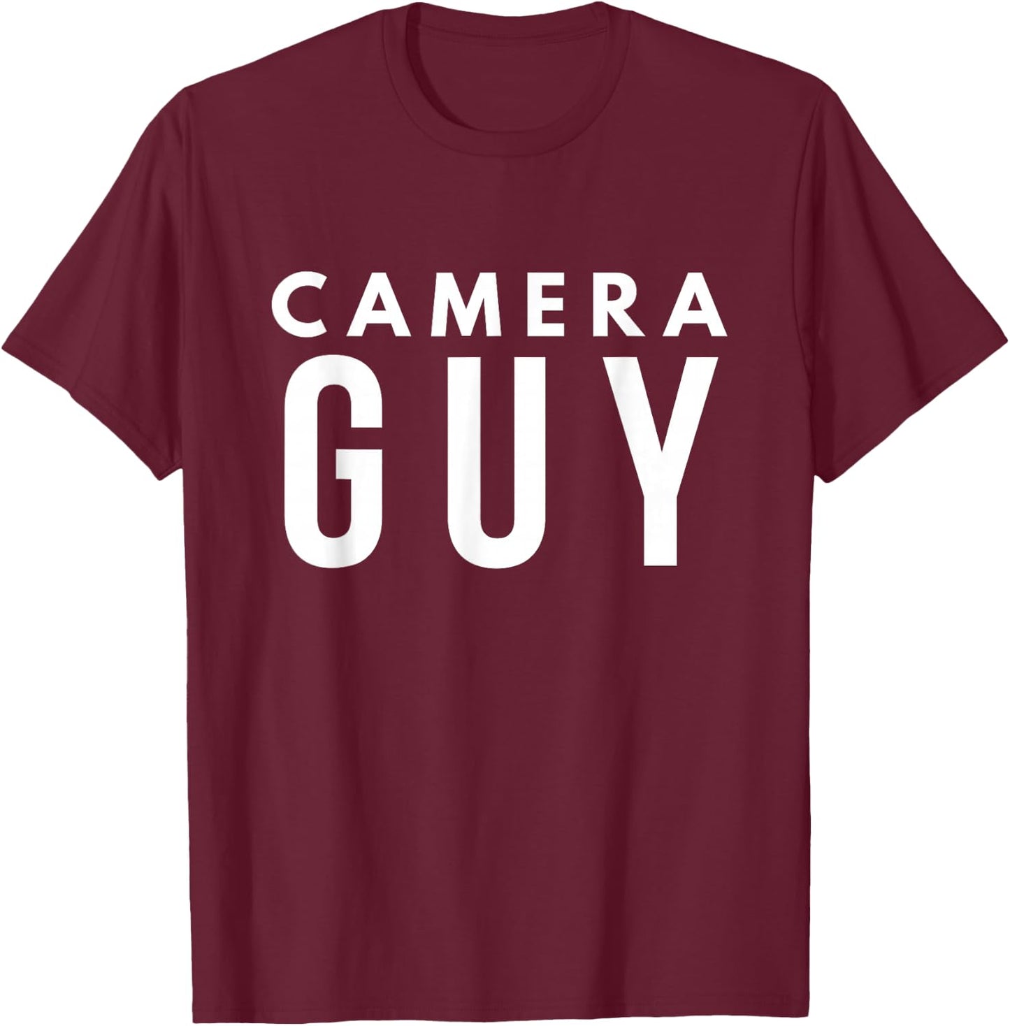 Camera Guy Nice T-Shirt - T-Shirt | Maroon