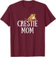 Crested Gecko Mom, Gecko Lover, Cute Crestie, Reptile Mom T-Shirt - T-Shirt | Maroon