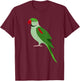 Alexandrine Parakeet Parrot Bird Men Women Boys Or Girls T-Shirt - T-Shirt | Maroon