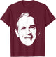 George W. Bush Minimalistic Pop Art T-Shirt - T-Shirt | Maroon