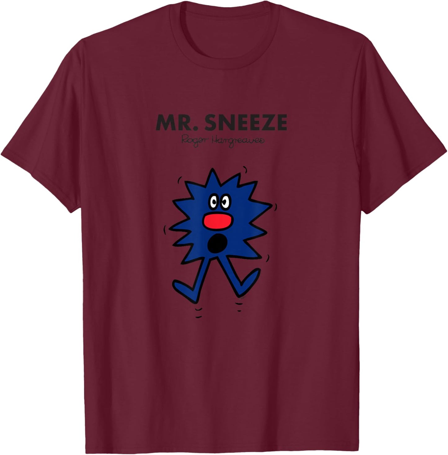 Mr. Men Mr. Sneeze T-Shirt - T-Shirt | Maroon