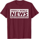 Weekly World News - Official Logo T-Shirt - T-Shirt | Maroon