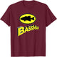 Classic Bass Man Fishing Design Men Superhero Novelty T-Shirt - T-Shirt | Maroon