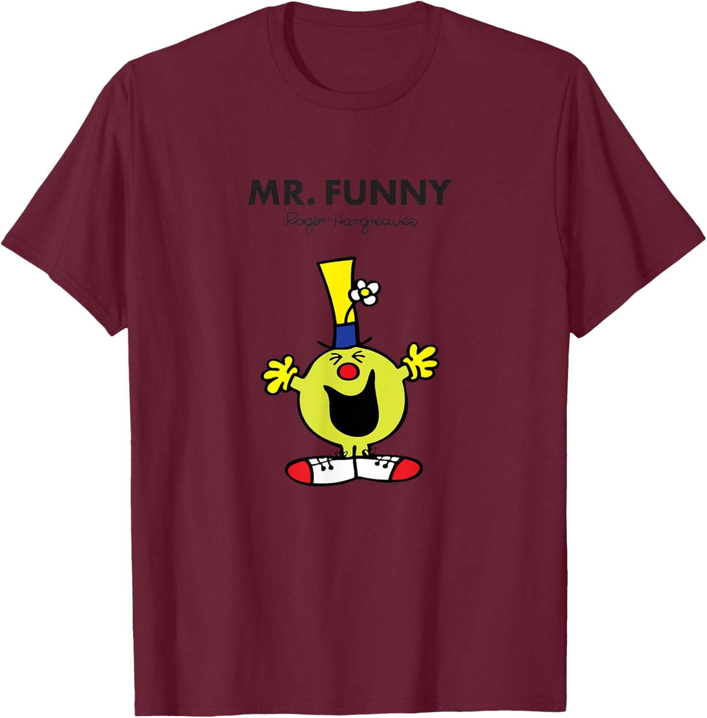 Mr. Men Mr. Funny T-Shirt - T-Shirt | Maroon