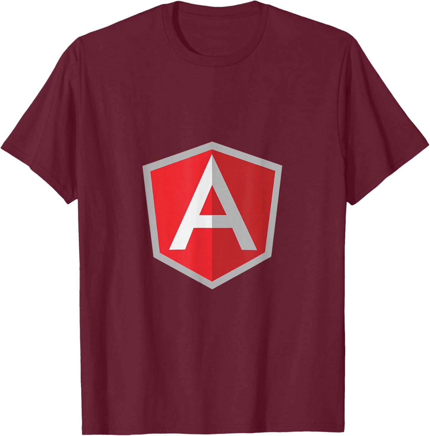 AngularJS JavaScript Programmer Shirts T-Shirt - T-Shirt | Maroon