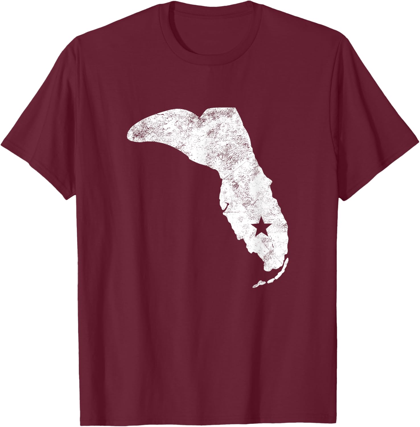 Florida Cowboy Boot Ranch Cowgirl Rodeo Gift Floridian T-Shirt - T-Shirt | Maroon