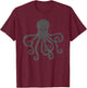 Vintage Octopus T-Shirt - T-Shirt | Maroon