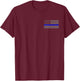 Police Sergeant with Thin Blue Line Flag T-Shirt - T-Shirt | Maroon