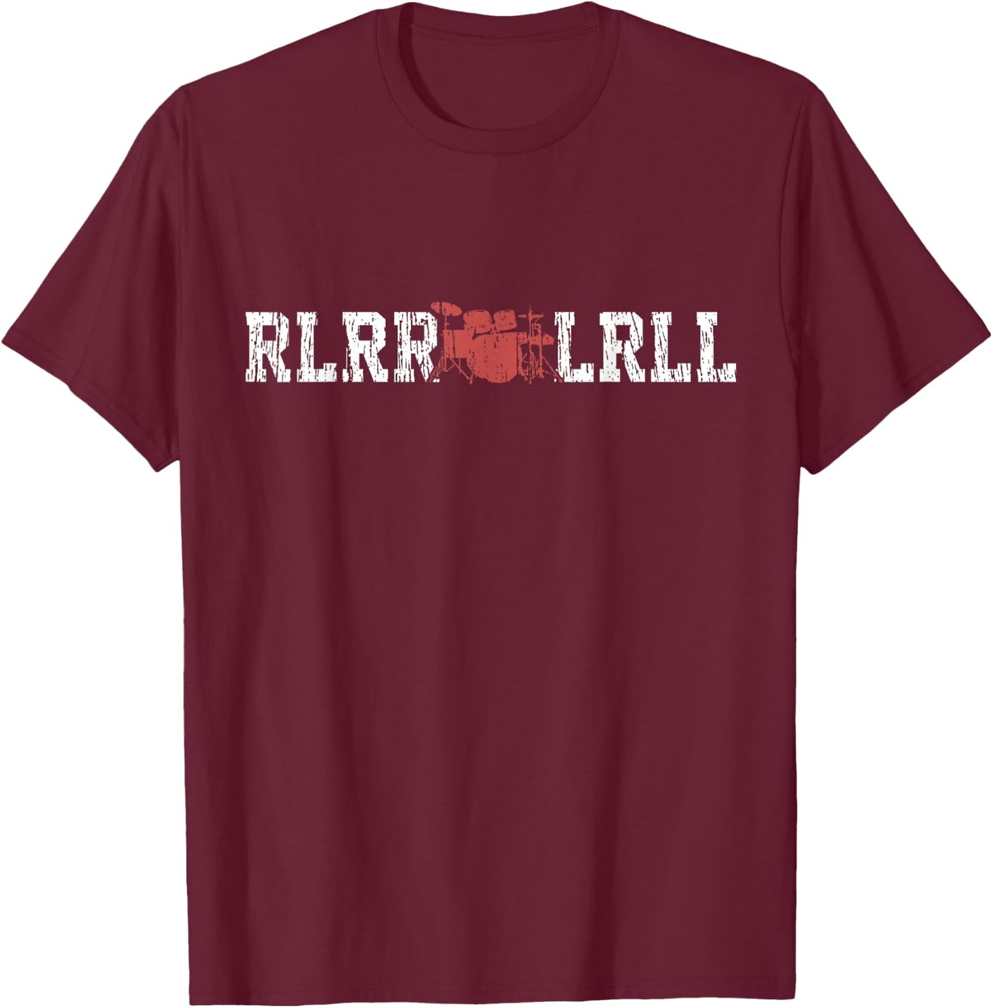 Drums Paradiddle Drum Vintage Gift Drummer T-Shirt - T-Shirt | Maroon