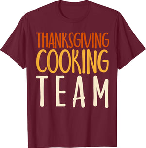 Thanksgiving Dinner Cooking Team Gift Costume Leg Turkey Day T-Shirt - T-Shirt | Maroon