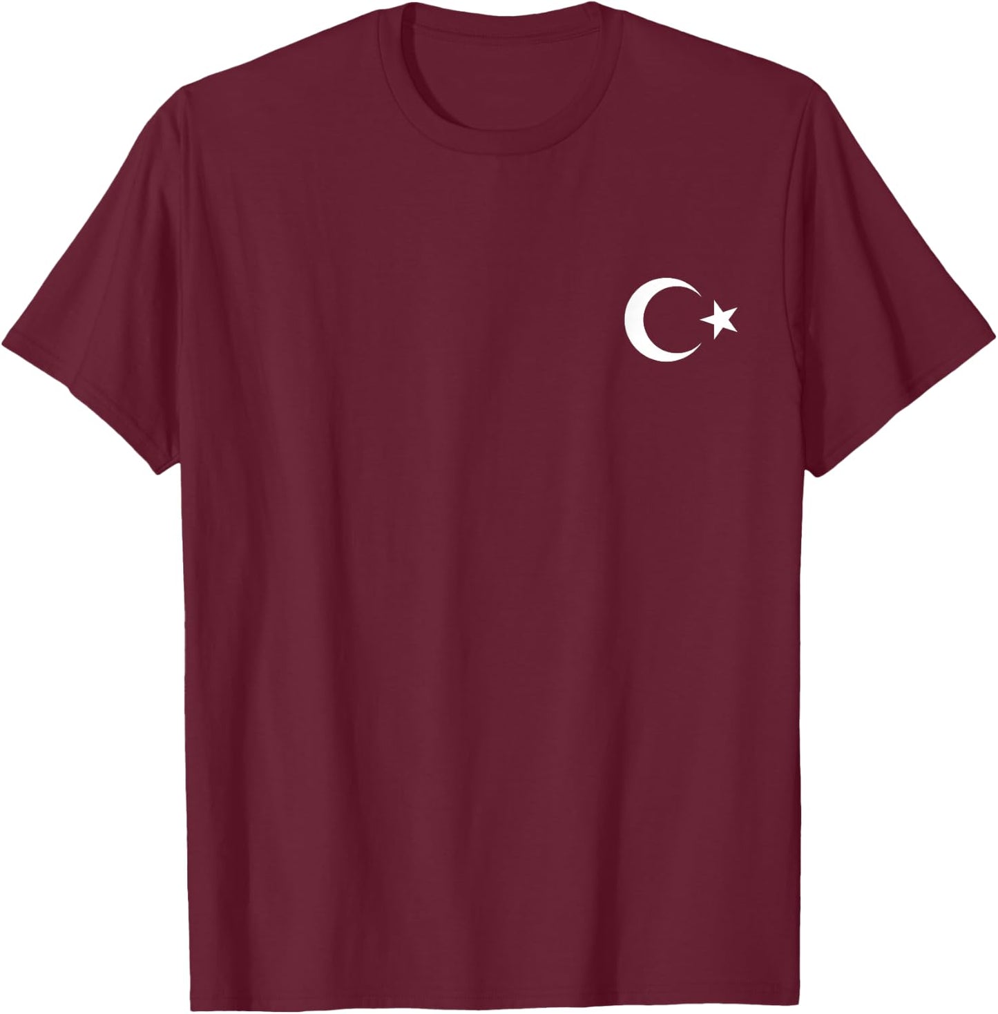 Turkey Flag Cool Pocket Turkish Turkiye Flags T-Shirt - T-Shirt | Maroon