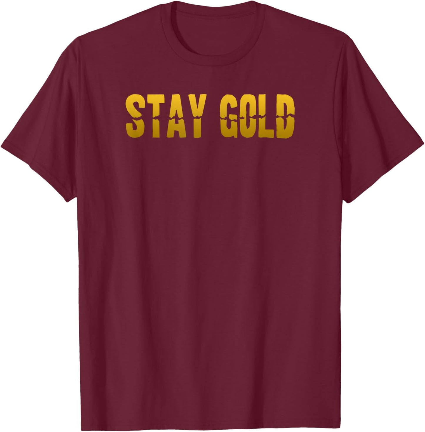 Stay Gold, Classic 80s T-Shirt - T-Shirt | Maroon
