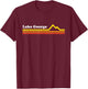 Lake George NY Adirondacks Retro Vintage Style Mountains T-Shirt - T-Shirt | Maroon