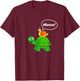 Funny Turtle Snail T-Shirt - T-Shirt | Maroon