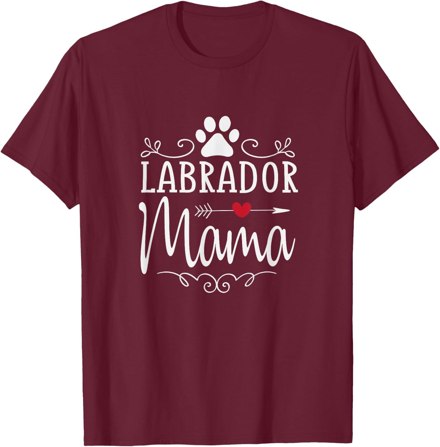 Labrador Mama - Labrador Mama Shirt Gift Labrador Lover T-Shirt - T-Shirt | Maroon