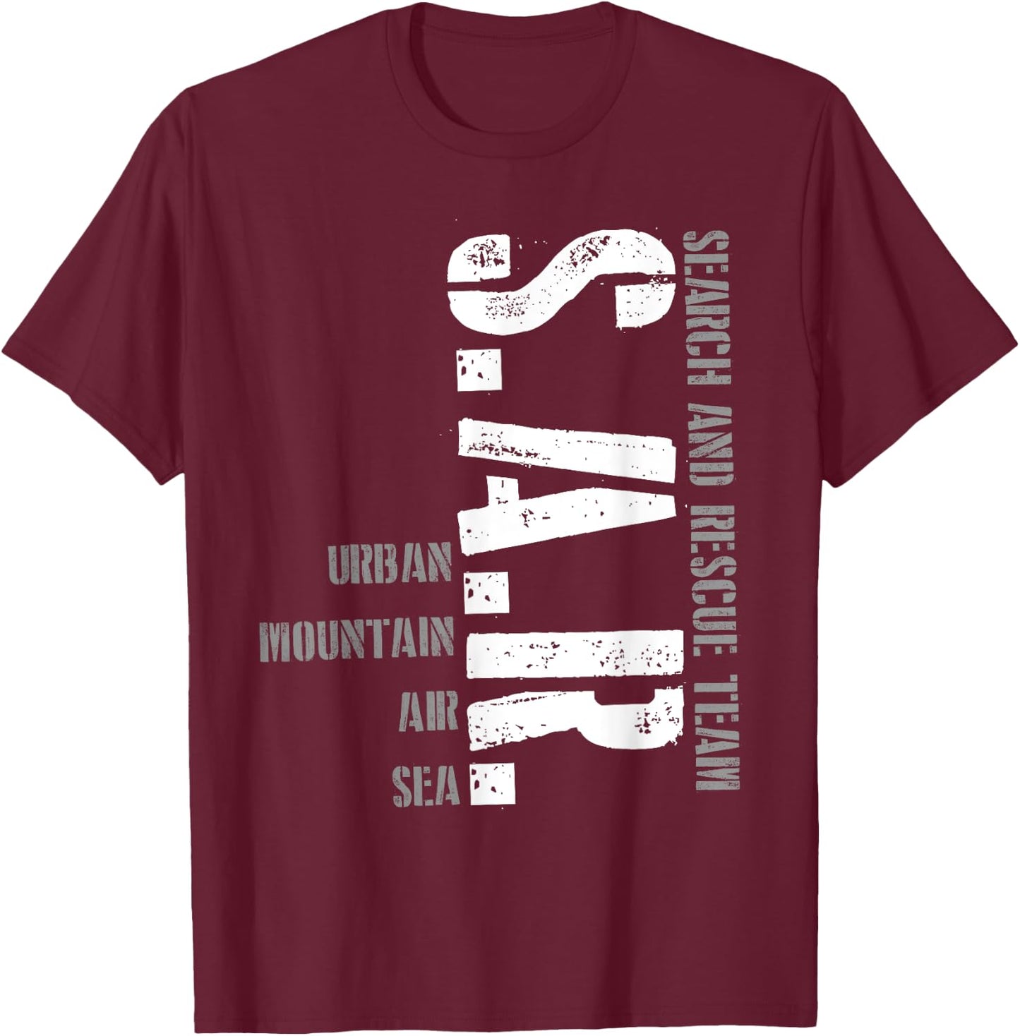 Search & Rescue Crew SAR Emergency Response Team T-Shirt - T-Shirt | Maroon