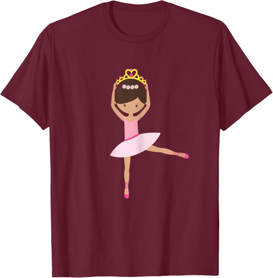 Cute Unique & Modern Ballet & Ballerina & Gift T-Shirt - T-Shirt | Maroon