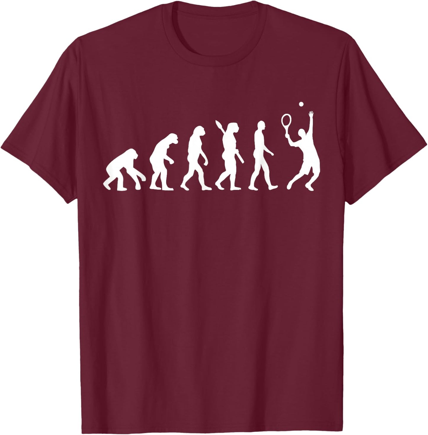 Evolution Tennis T-Shirt - T-Shirt | Maroon