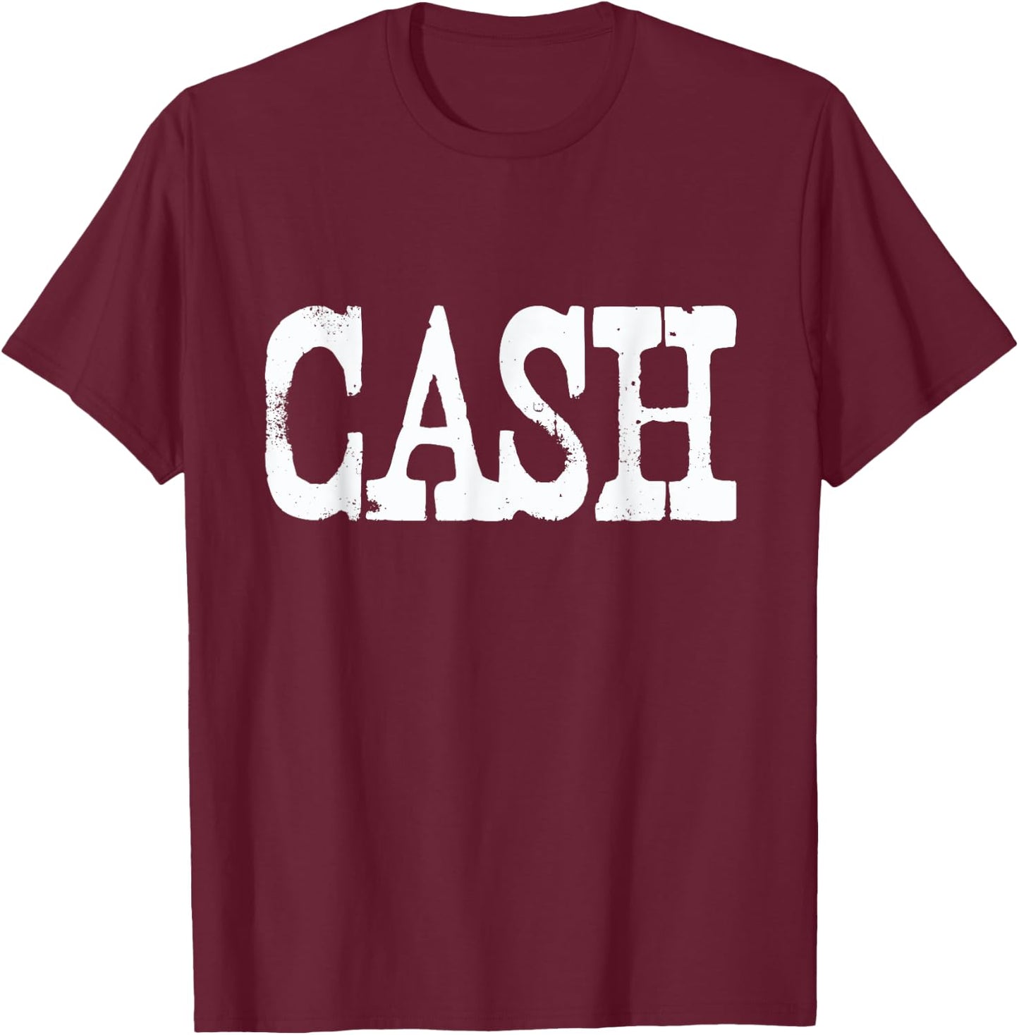 Vintage Cash Country Music T-Shirt - T-Shirt | Maroon