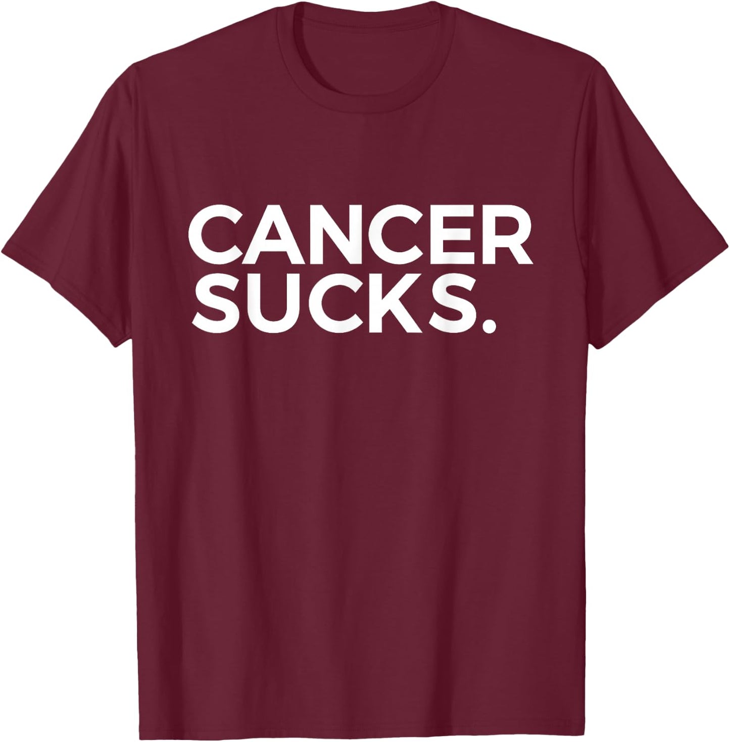 Cancer Sucks : MEN /WOMEN / YOUTH (Oncology) T-Shirt - T-Shirt | Maroon