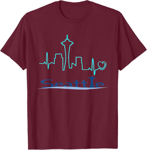 Seattle Space Needle T-Shirt - T-Shirt | Maroon