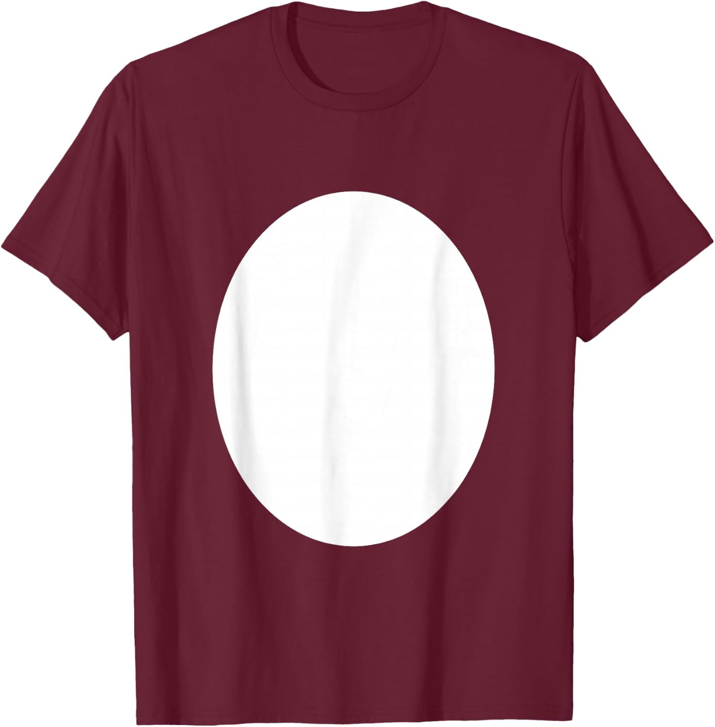 Black White Panda Bear Halloween Costume Cute Animal Belly T-Shirt - T-Shirt | Maroon