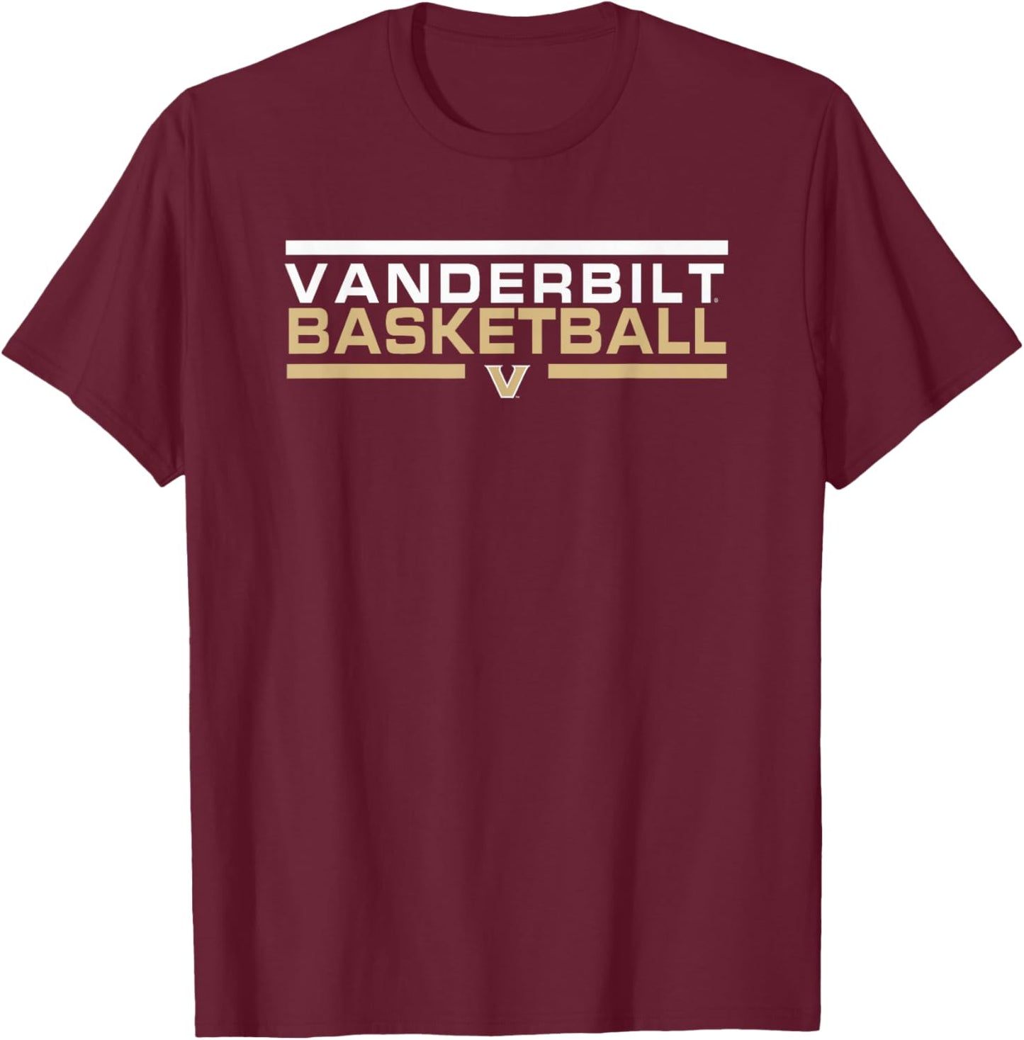 Vanderbilt Commodores Basketball Varsity Black T-Shirt - T-Shirt | Maroon