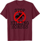 Stop Killing Horses Animal Rights Activism T-Shirt - T-Shirt | Maroon