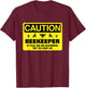Beekeeper Beekeeping Shirt If You See Me Running T-Shirt - T-Shirt | Maroon