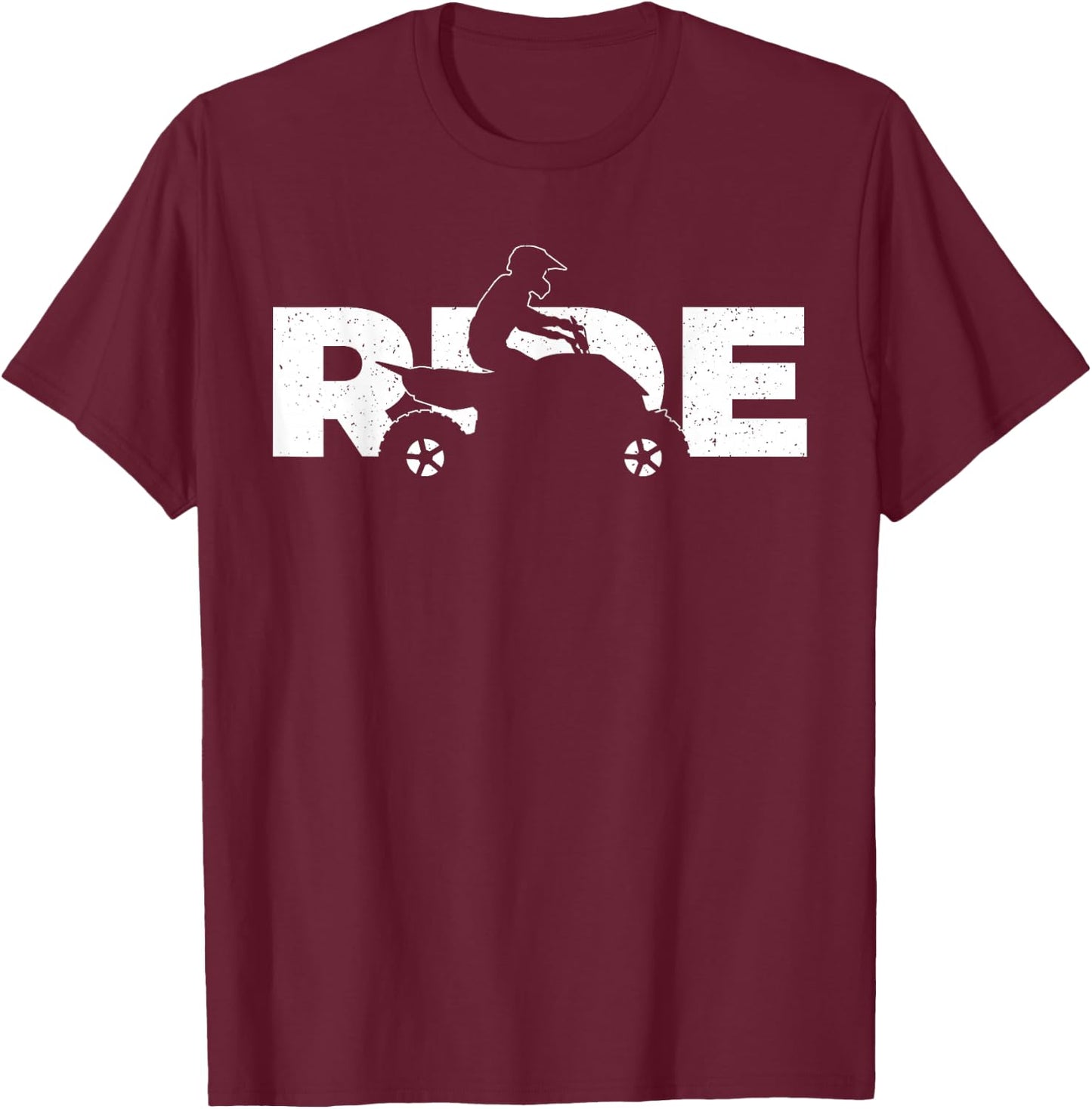 Cute ATV Design Women Quad Rider 4 Wheeler ATV Lover T-Shirt - T-Shirt | Maroon