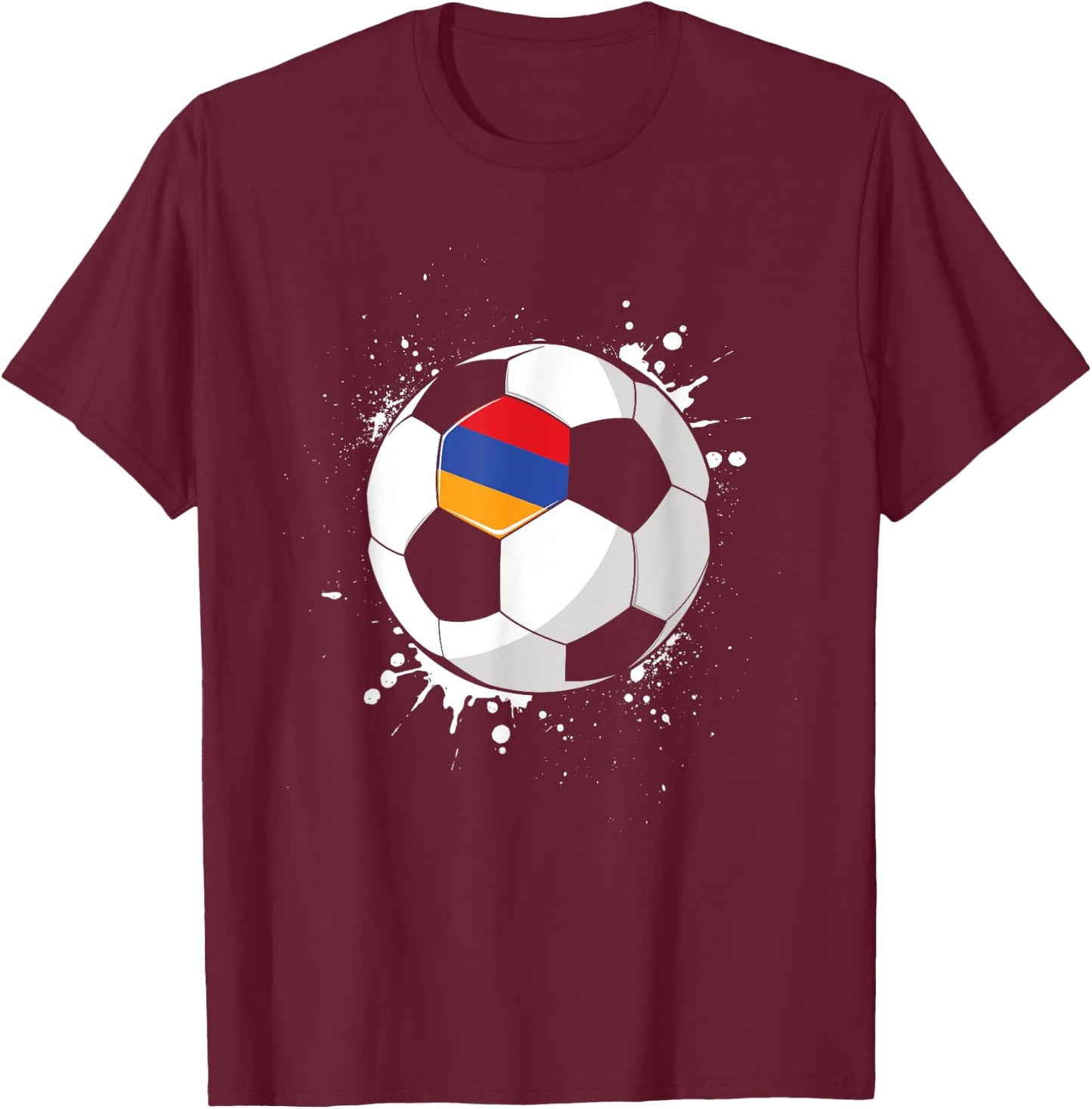 Armenian Football Athlete Team Coach Armenia Player T-Shirt - T-Shirt | Maroon