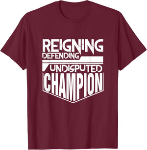 Reigning Defending Champion Wrestling T-Shirt - T-Shirt | Maroon