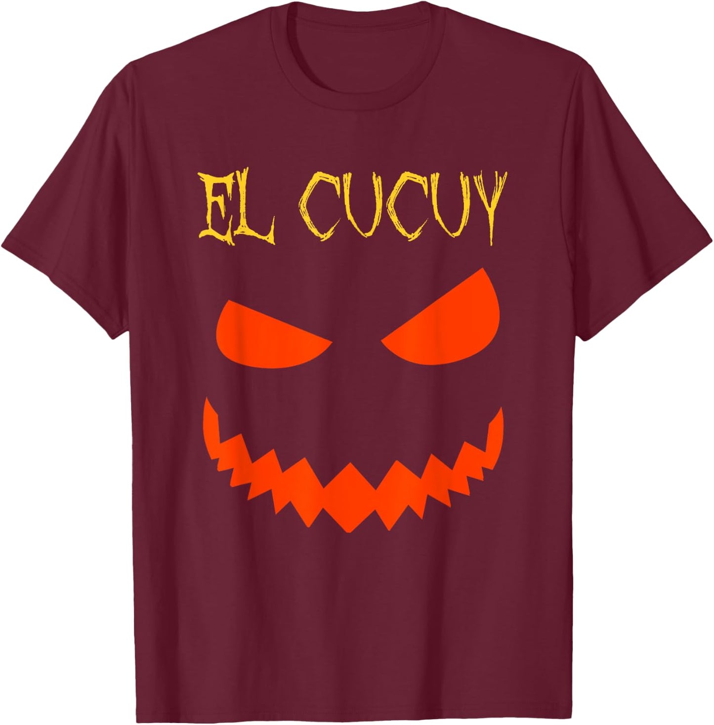 El Cucuy Scary Halloween Monster T-Shirt - T-Shirt | Maroon