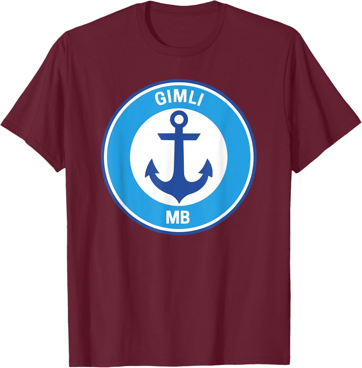 Vintage Gimli Manitoba T-Shirt - T-Shirt | Maroon