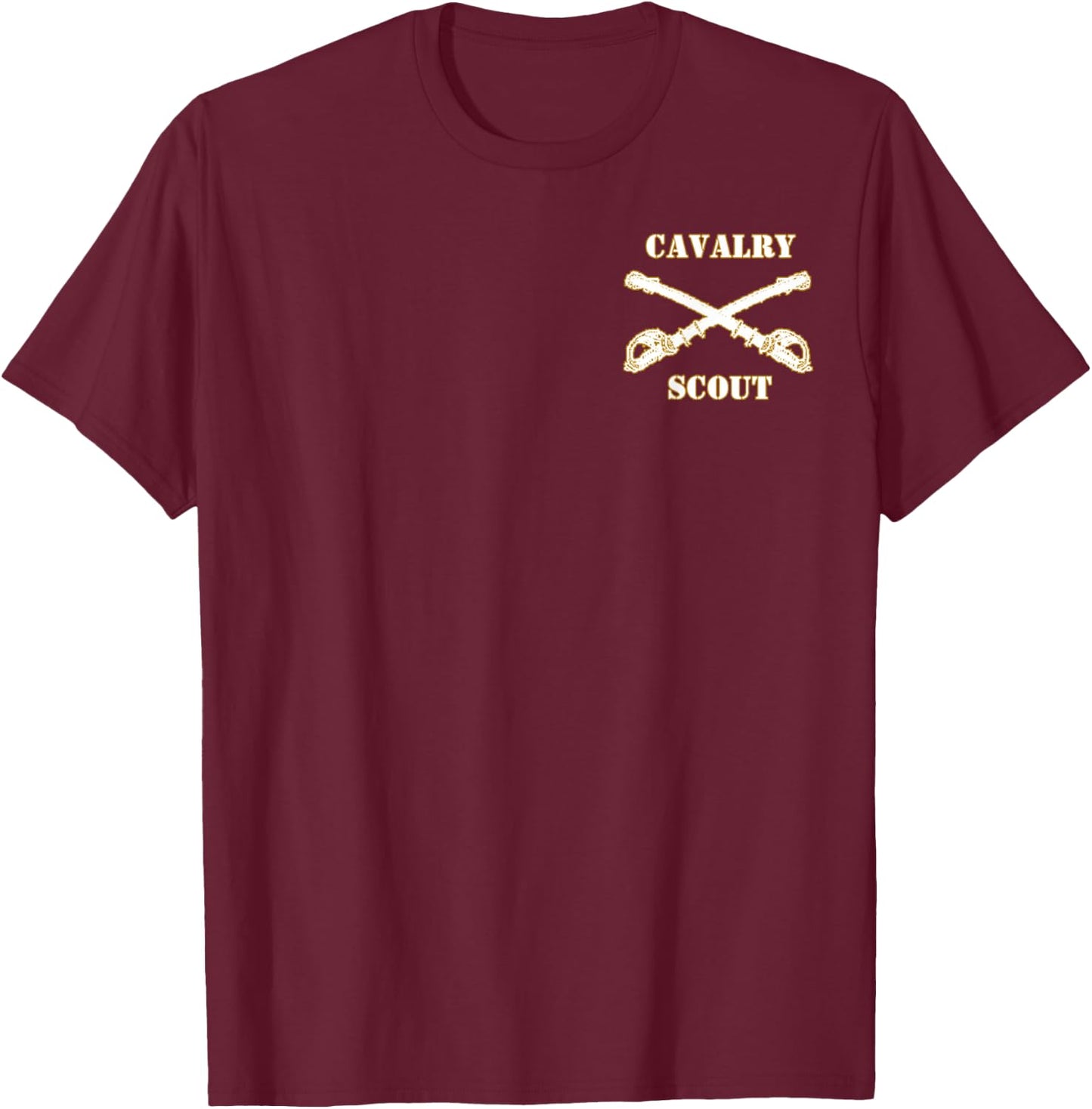 Cavalry Scout 19 Delta T Shirt T-Shirt - T-Shirt | Maroon