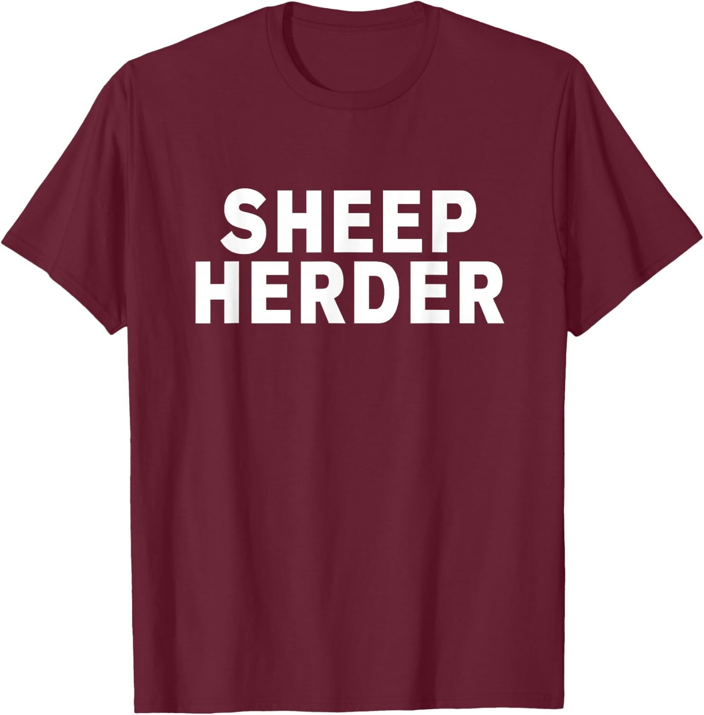 Sheep Herder T-Shirt - T-Shirt | Maroon