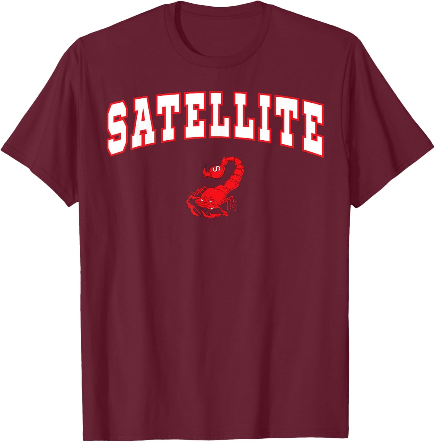 Satellite High School Scorpions C2 T-Shirt - T-Shirt | Maroon