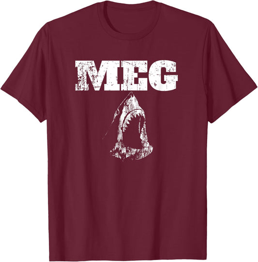 Megalodon Shark Meg Shark Shirts Shark Gift T-Shirt - T-Shirt | Maroon