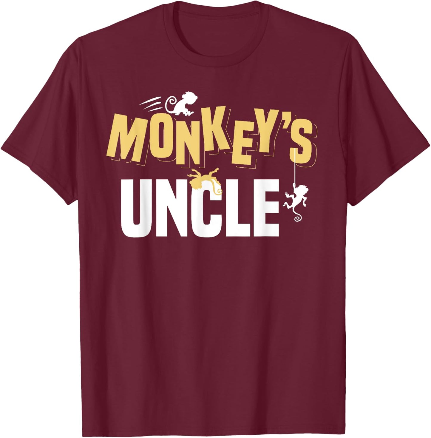 Monkey's Uncle T-Shirt - T-Shirt | Maroon