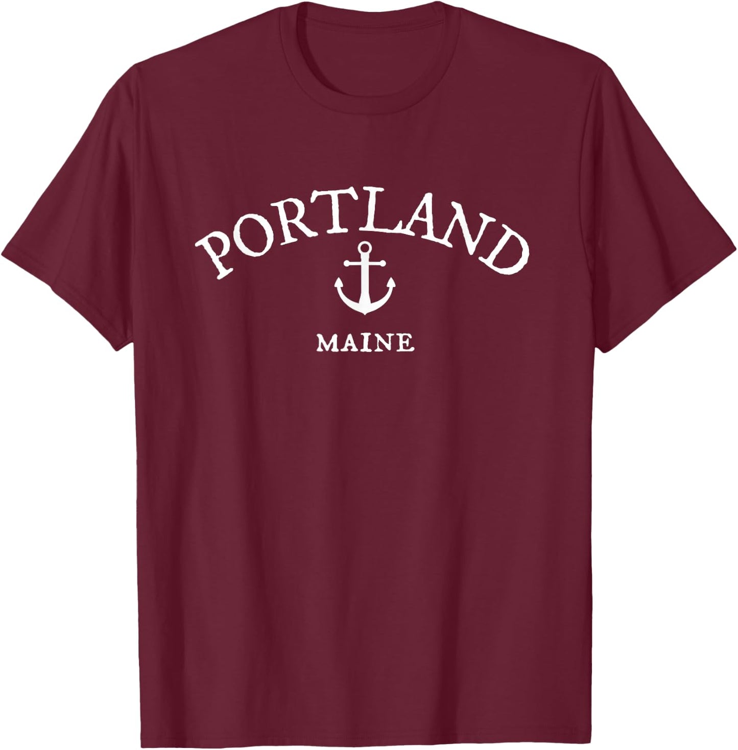 Portland Maine T-Shirt - T-Shirt | Maroon