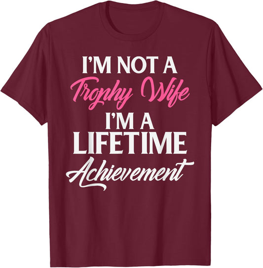 Trophy Gaming Wife Funny Mother Gift T-Shirt - T-Shirt | Maroon