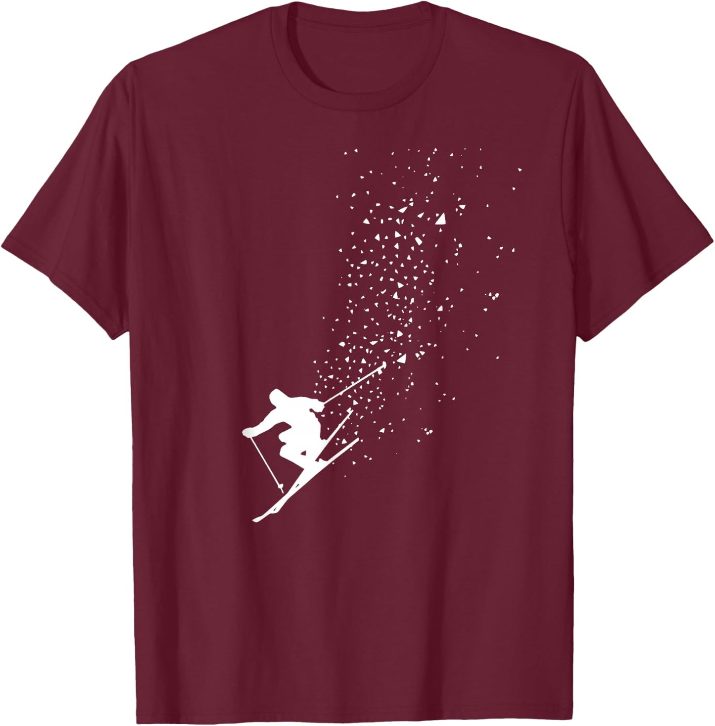 Ski Freestyle Skiing Freeski Winter Sports Skiers T-Shirt - T-Shirt | Maroon
