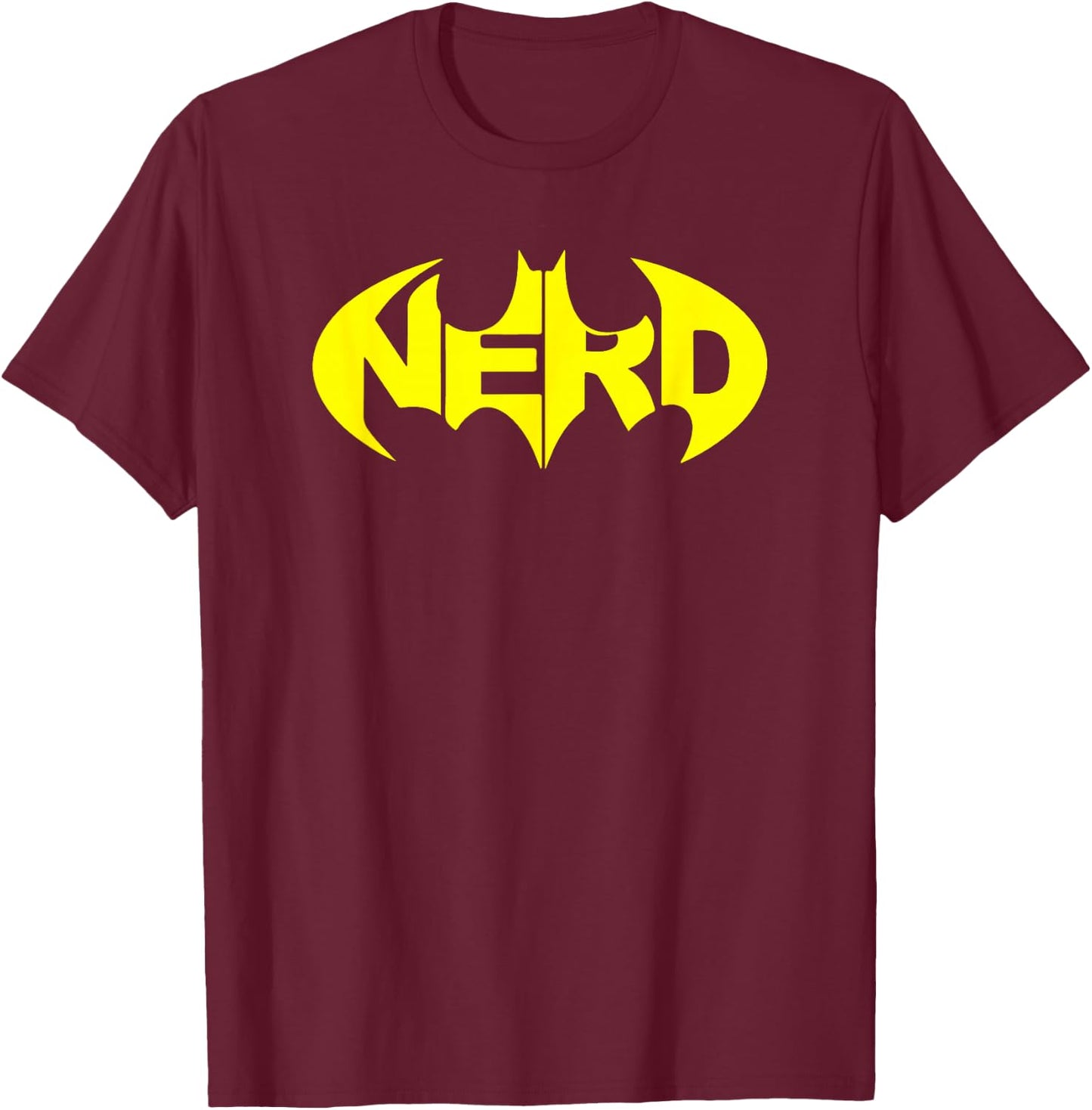 Funny Superhero Geek Nerd Shirt - Cartoon Comic Book T-Shirt - T-Shirt | Maroon