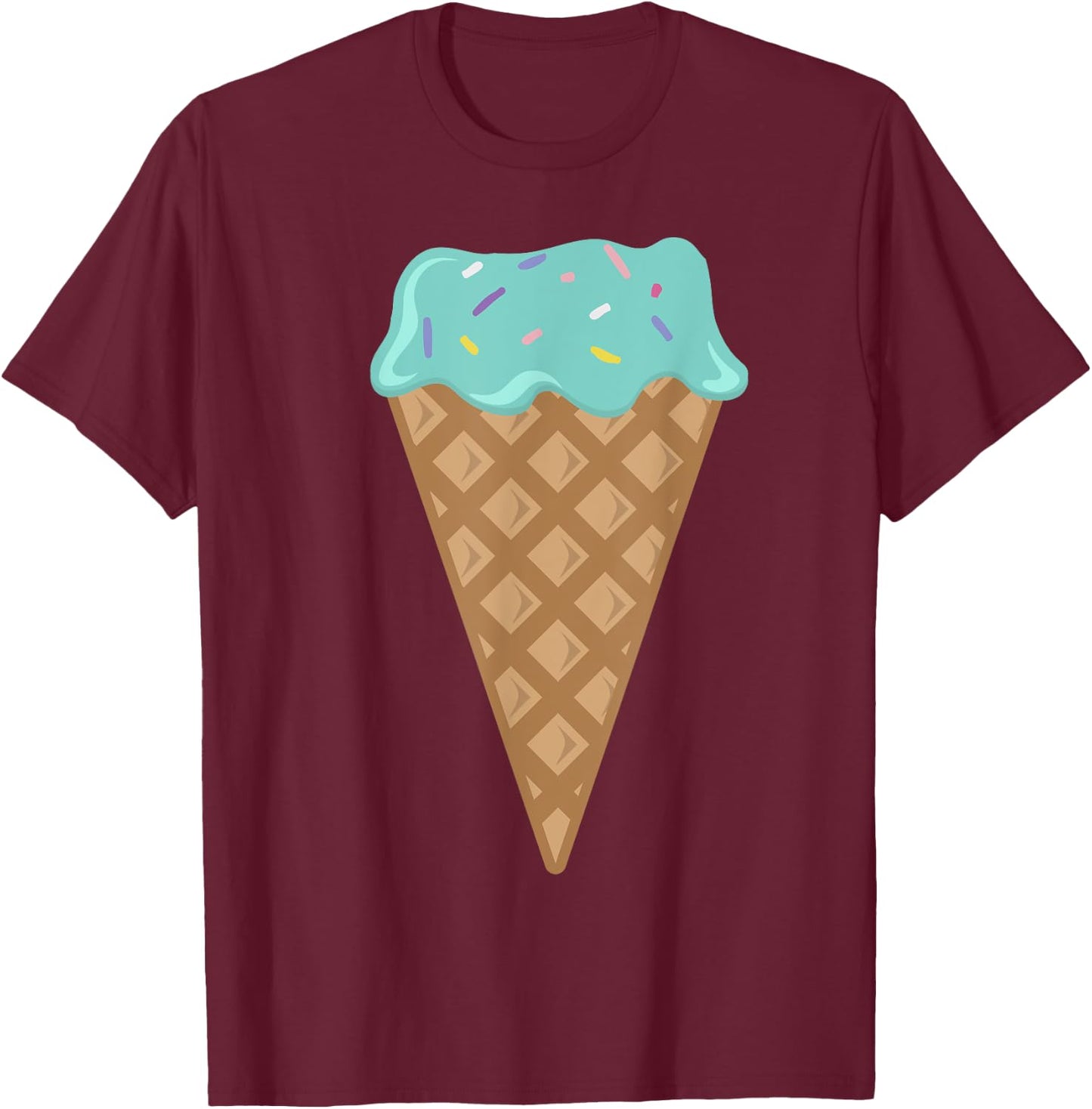 Funny Ice Cream - Gift Cool Kids And Toddlers T-Shirt - T-Shirt | Maroon