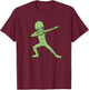 Funny Halloween Clothing Dabbing Alien - Men's Black Short Sleeve Classic Fit - Small T-Shirt - T-Shirt | Maroon