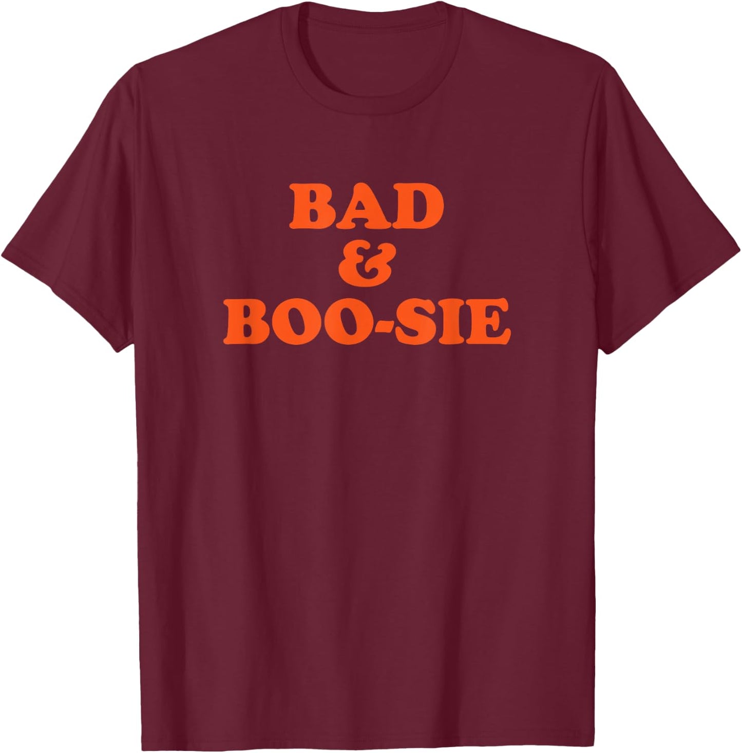 Bad and Boosie Halloween T-Shirt - T-Shirt | Maroon