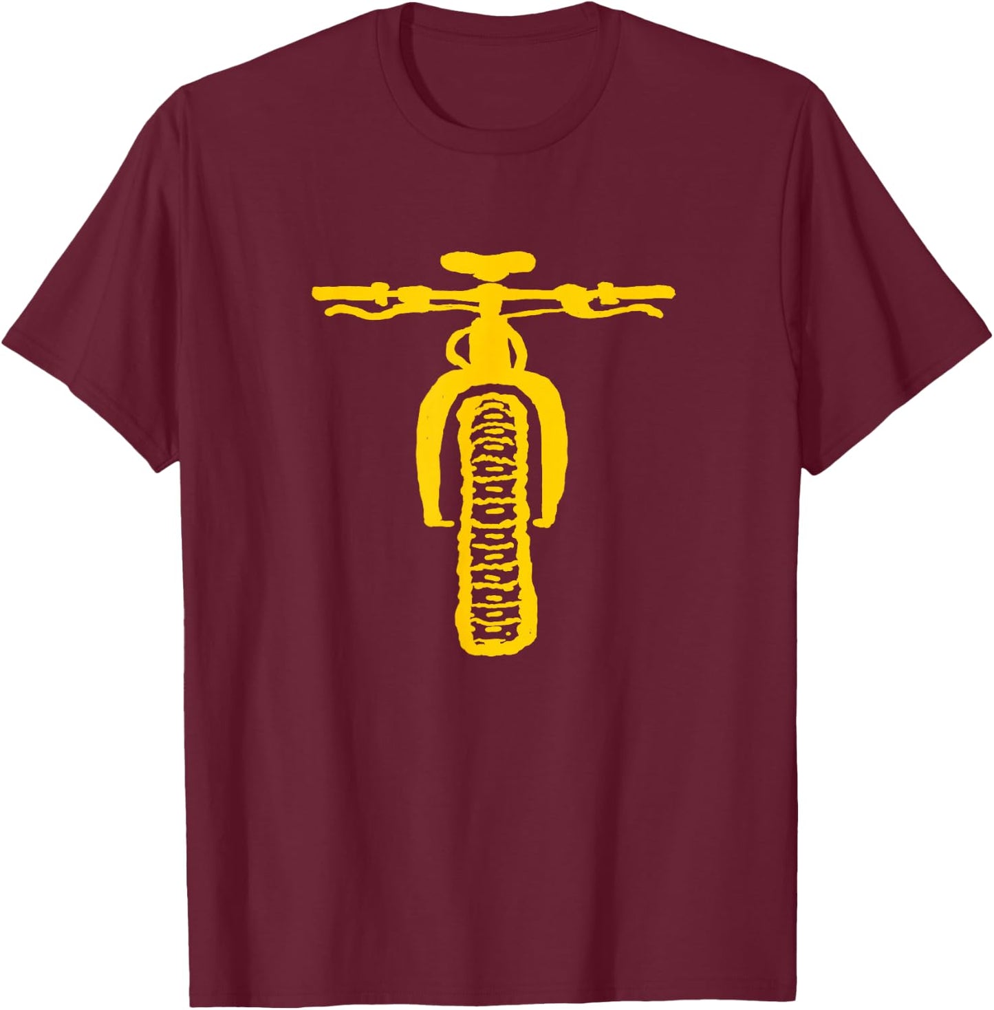 Fat Bike Mountain Biking T-Shirt - T-Shirt | Maroon